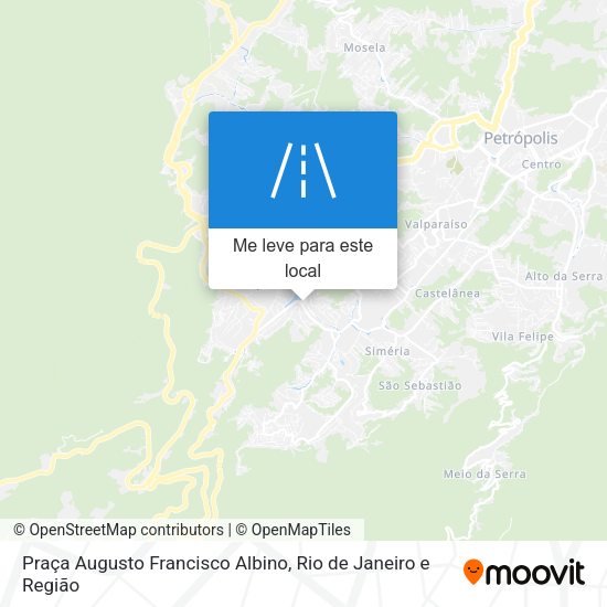 Praça Augusto Francisco Albino mapa