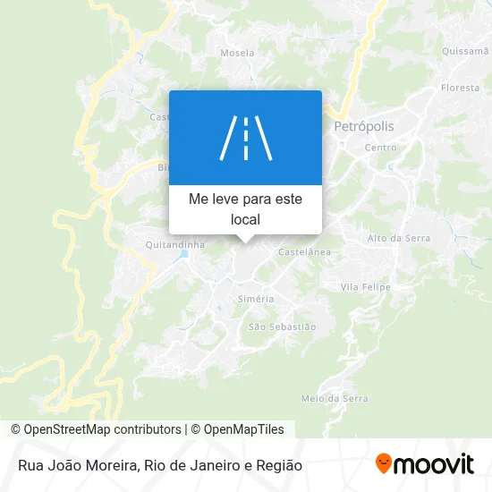 Rua João Moreira mapa