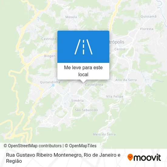 Rua Gustavo Ribeiro Montenegro mapa