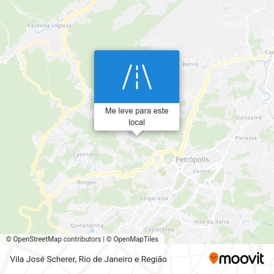 Vila José Scherer mapa