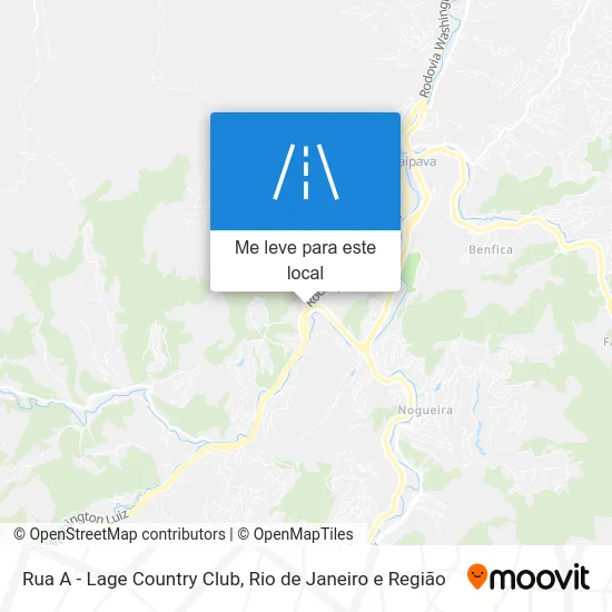 Rua A - Lage Country Club mapa
