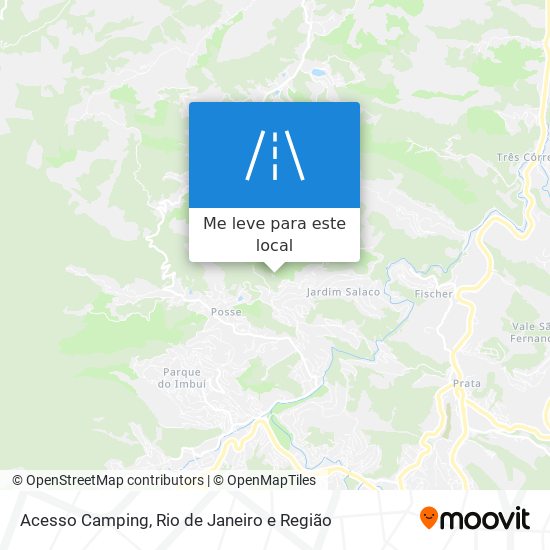 Acesso Camping mapa