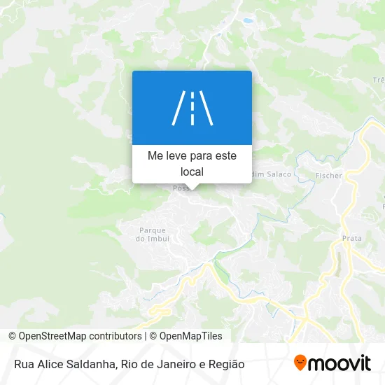 Rua Alice Saldanha mapa
