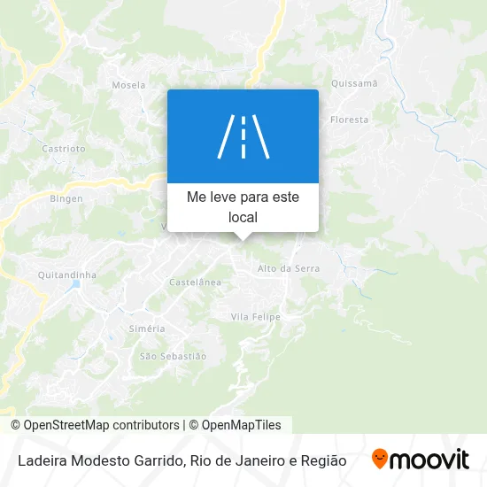 Ladeira Modesto Garrido mapa
