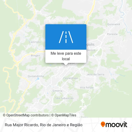Rua Major Ricardo mapa