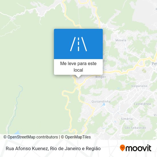 Rua Afonso Kuenez mapa
