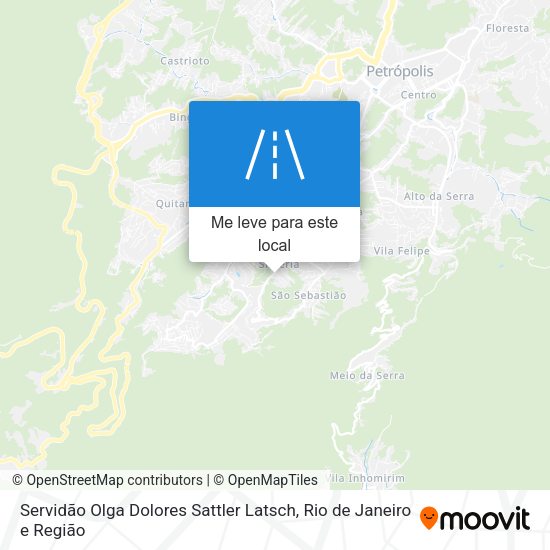 Servidão Olga Dolores Sattler Latsch mapa