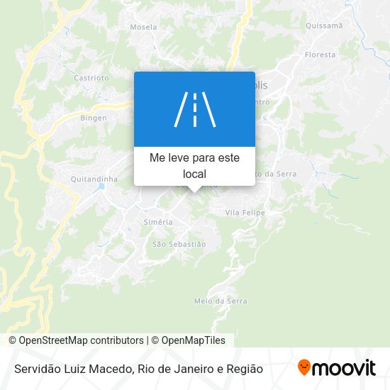 Servidão Luiz Macedo mapa