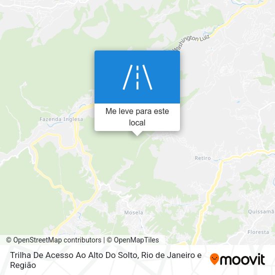 Trilha De Acesso Ao Alto Do Solto mapa