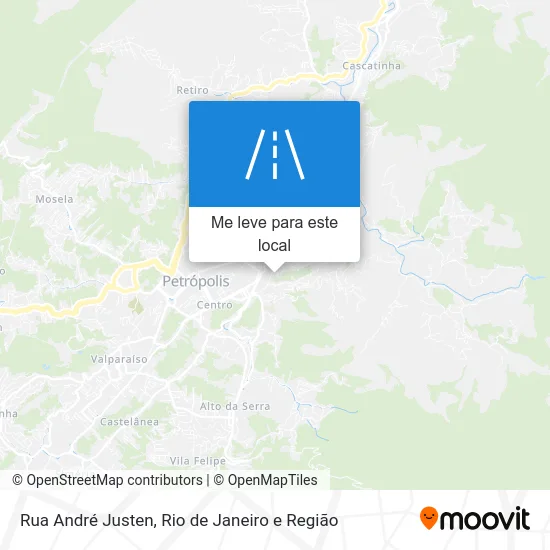 Rua André Justen mapa