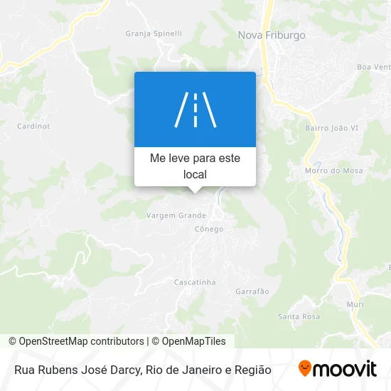Rua Rubens José Darcy mapa