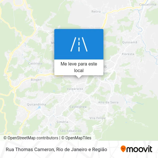 Rua Thomas Cameron mapa