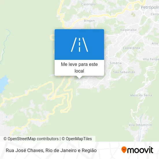 Rua José Chaves mapa