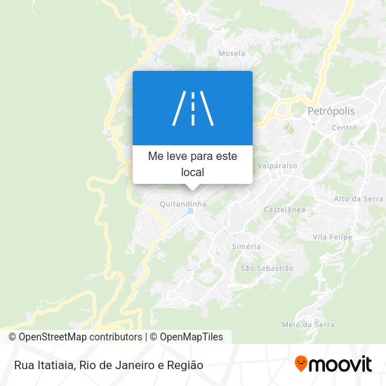 Rua Itatiaia mapa