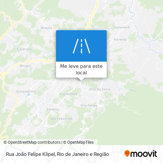 Rua João Felipe Klipel mapa