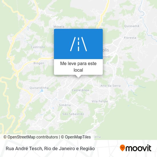 Rua André Tesch mapa