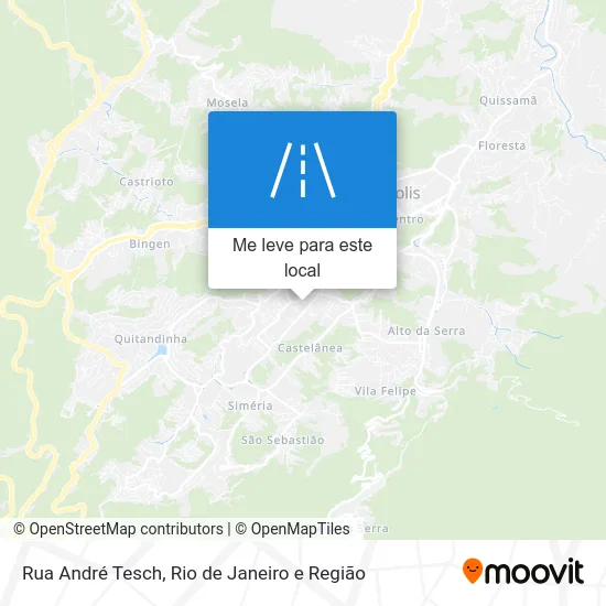 Rua André Tesch mapa
