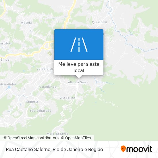 Rua Caetano Salerno mapa