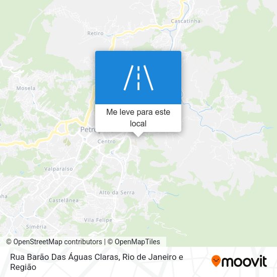 Rua Barão Das Águas Claras mapa