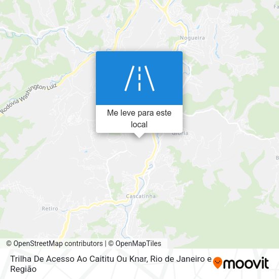 Trilha De Acesso Ao Caititu Ou Knar mapa