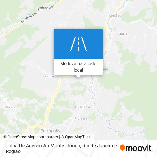 Trilha De Acesso Ao Monte Florido mapa