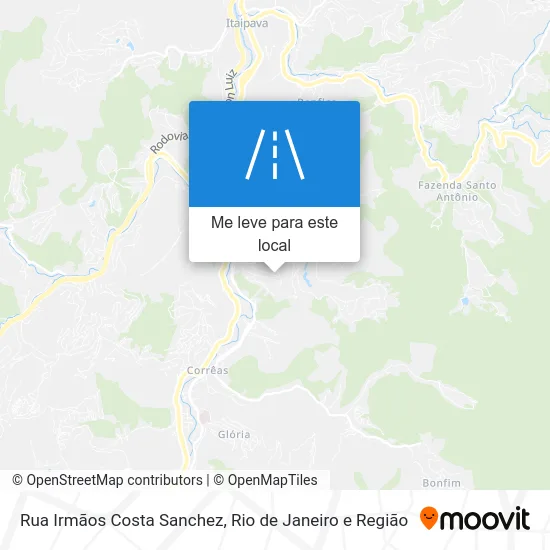 Rua Irmãos Costa Sanchez mapa