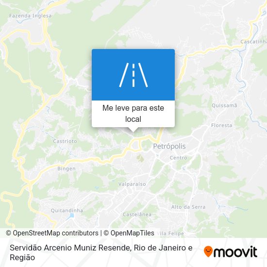 Servidão Arcenio Muniz Resende mapa