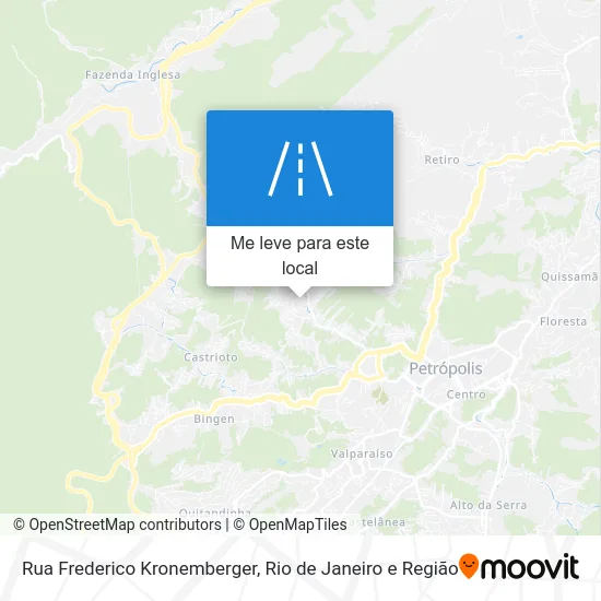 Rua Frederico Kronemberger mapa