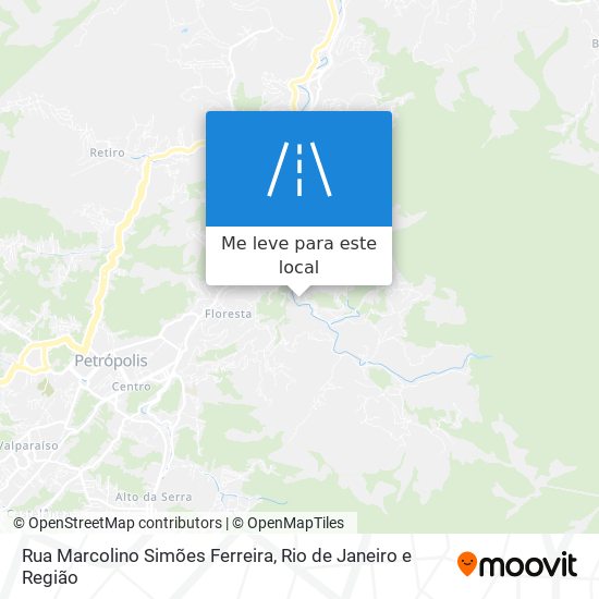 Rua Marcolino Simões Ferreira mapa