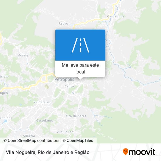 Vila Nogueira mapa