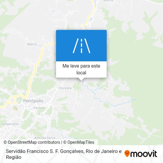 Servidão Francisco S. F. Gonçalves mapa