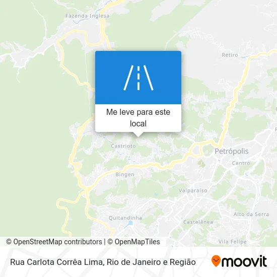 Rua Carlota Corrêa Lima mapa