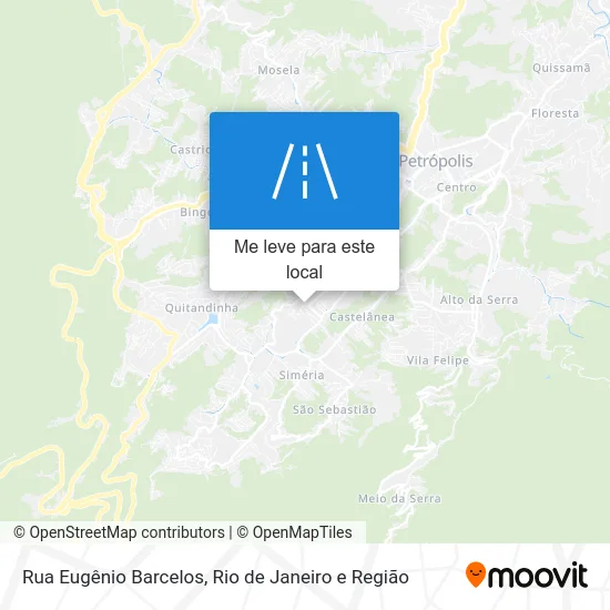 Rua Eugênio Barcelos mapa