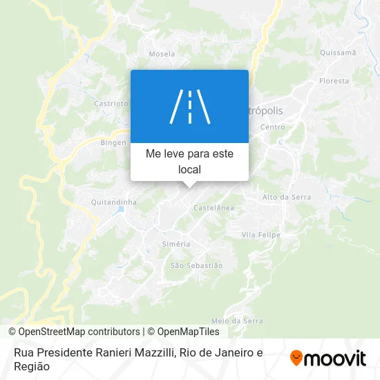 Rua Presidente Ranieri Mazzilli mapa