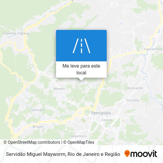 Servidão Miguel Mayworm mapa