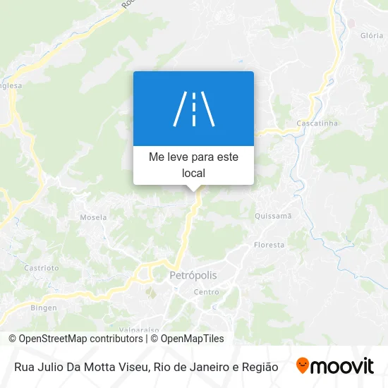 Rua Julio Da Motta Viseu mapa