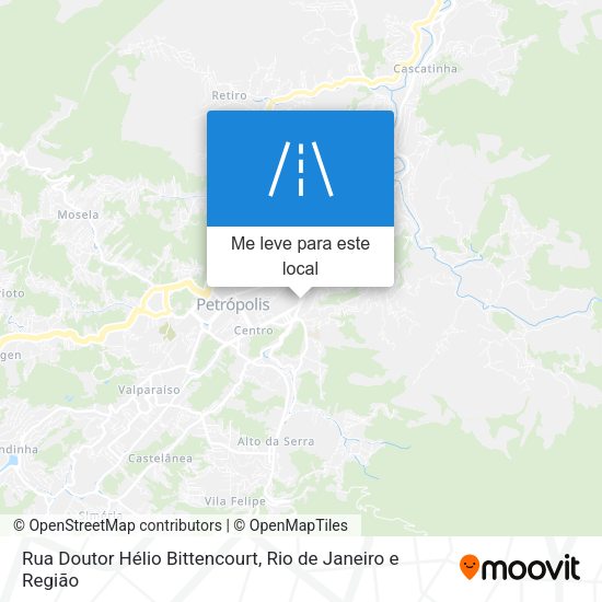 Rua Doutor Hélio Bittencourt mapa