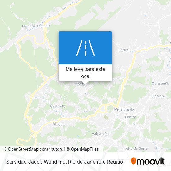 Servidão Jacob Wendling mapa