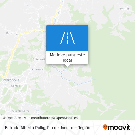 Estrada Alberto Pullig mapa
