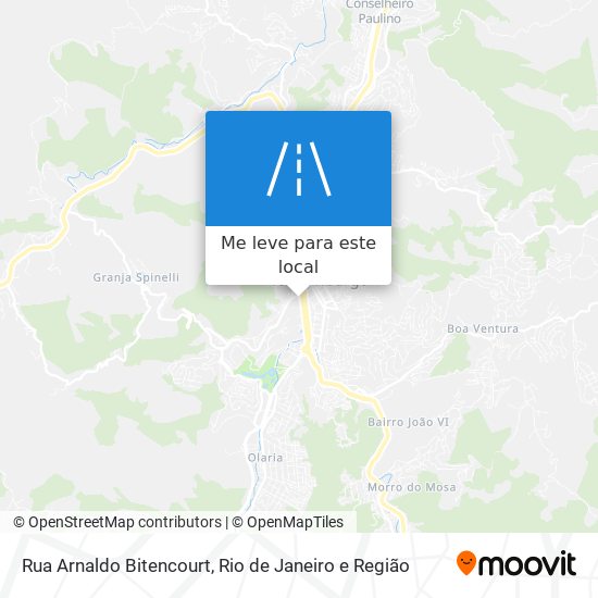 Rua Arnaldo Bitencourt mapa