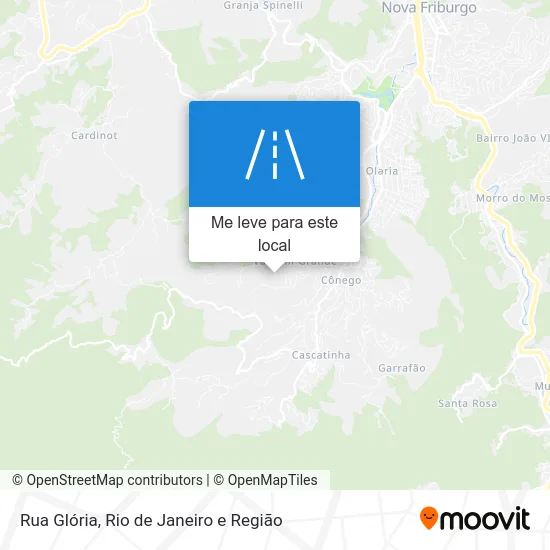 Rua Glória mapa