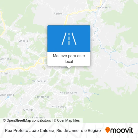 Rua Prefeito João Caldara mapa