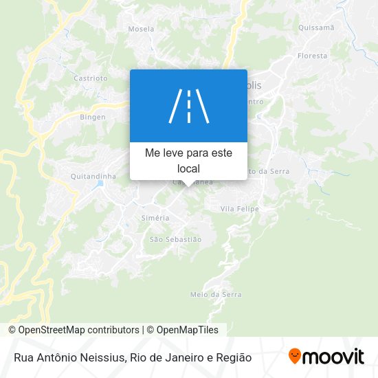 Rua Antônio Neissius mapa