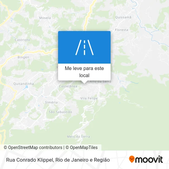 Rua Conrado Klippel mapa