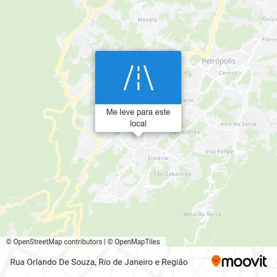 Rua Orlando De Souza mapa