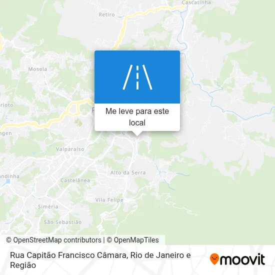 Rua Capitão Francisco Câmara mapa
