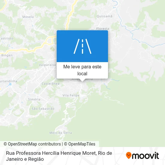 Rua Professora Hercília Henrique Moret mapa