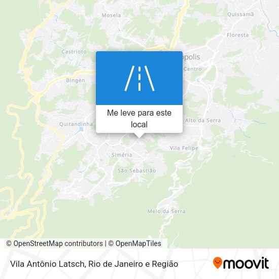 Vila Antônio Latsch mapa