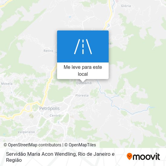 Servidão Maria Acon Wendling mapa