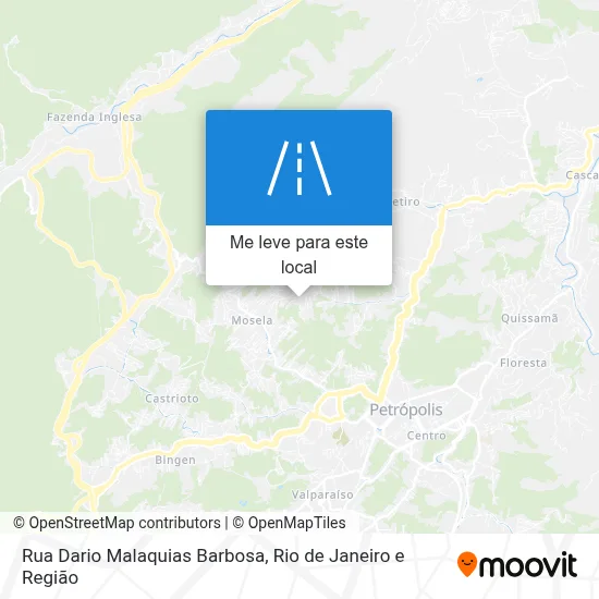 Rua Dario Malaquias Barbosa mapa